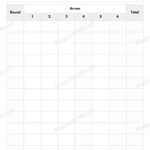 Printable Replacement Score Sheet For Archery A4 U0026 US Letter Formats
