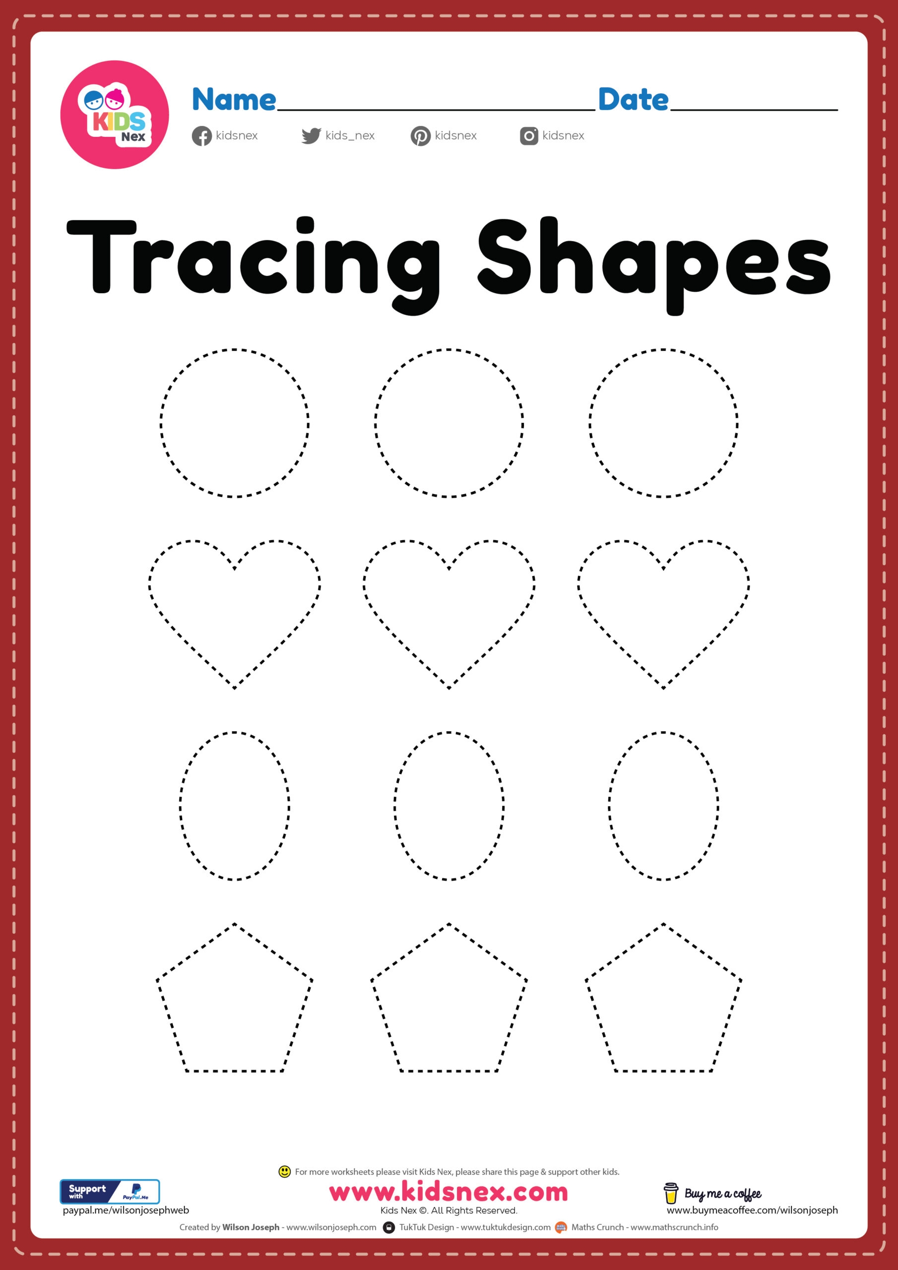 Printable Shape Sheets