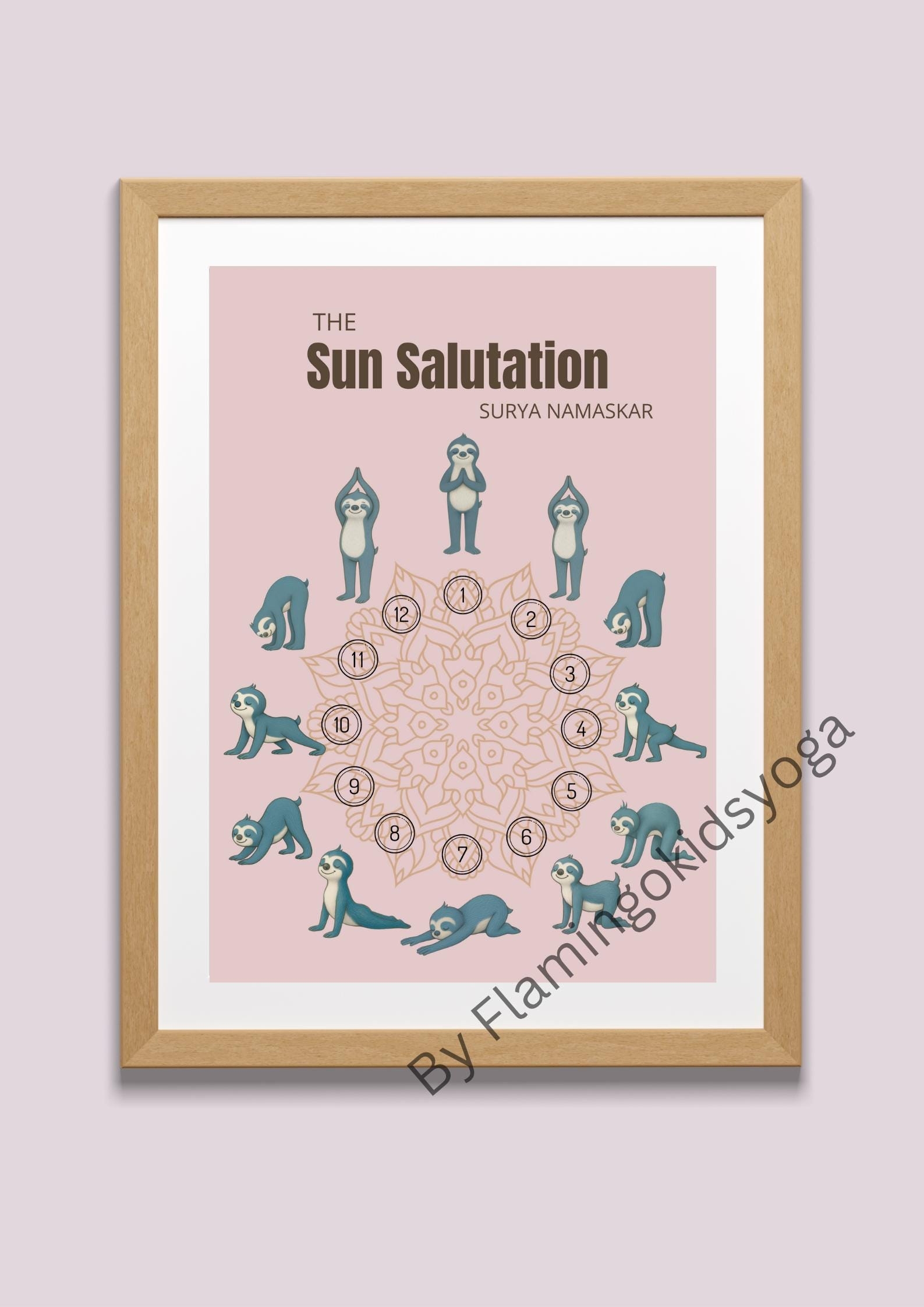 Printable Sun Salutation Chart