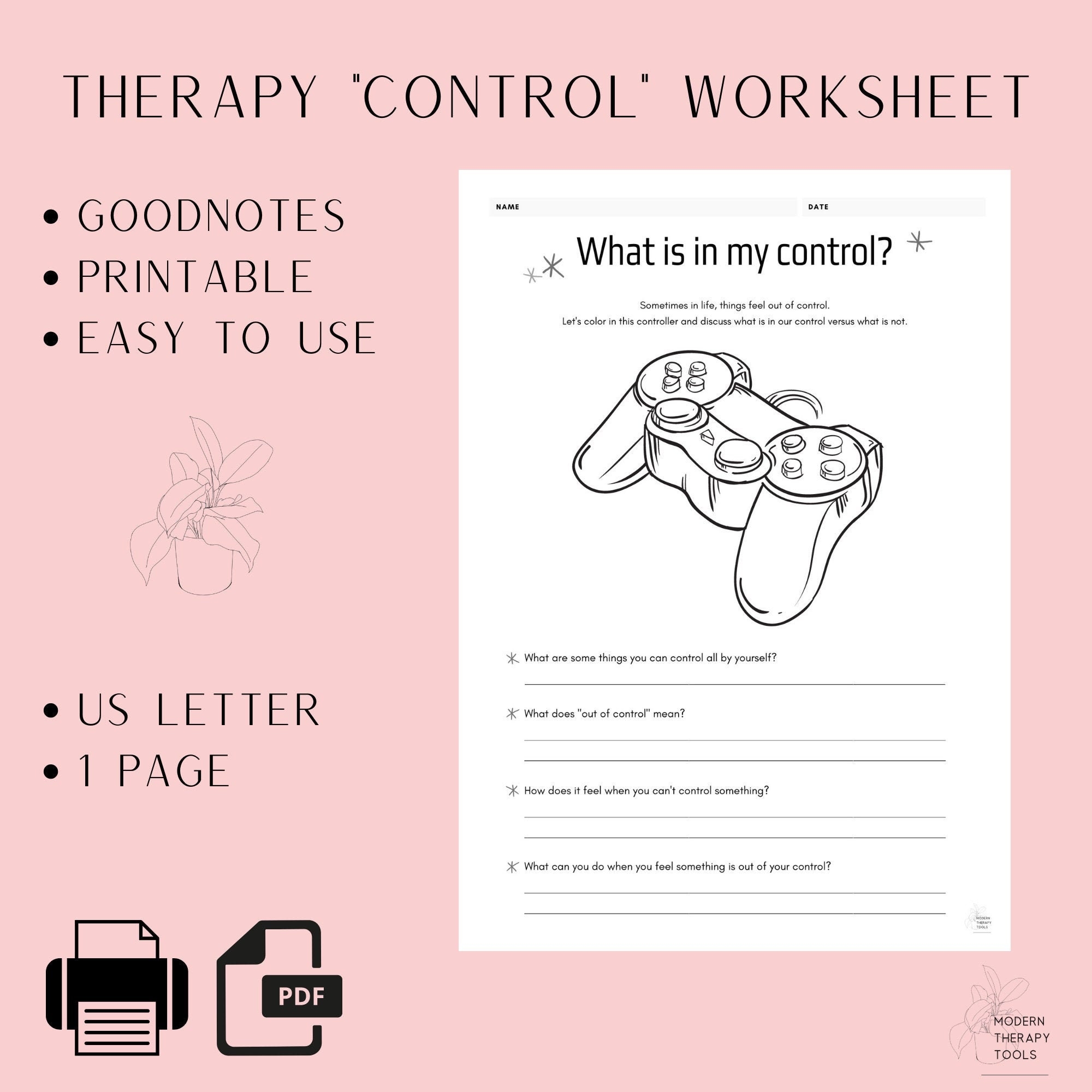 Free Printable Impulse Control Worksheets Printable