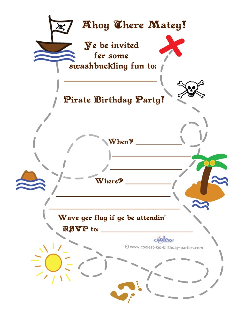 Printable Map For Invitations