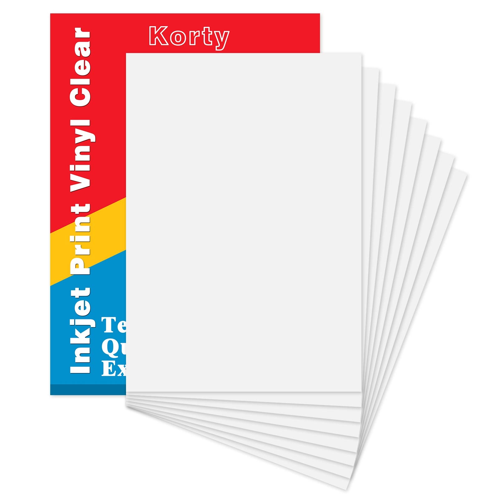 Printable Vinyl For Inkjet Printer 20 Sheets 8 3 x 11 7 Clear Premium Sticke EBay