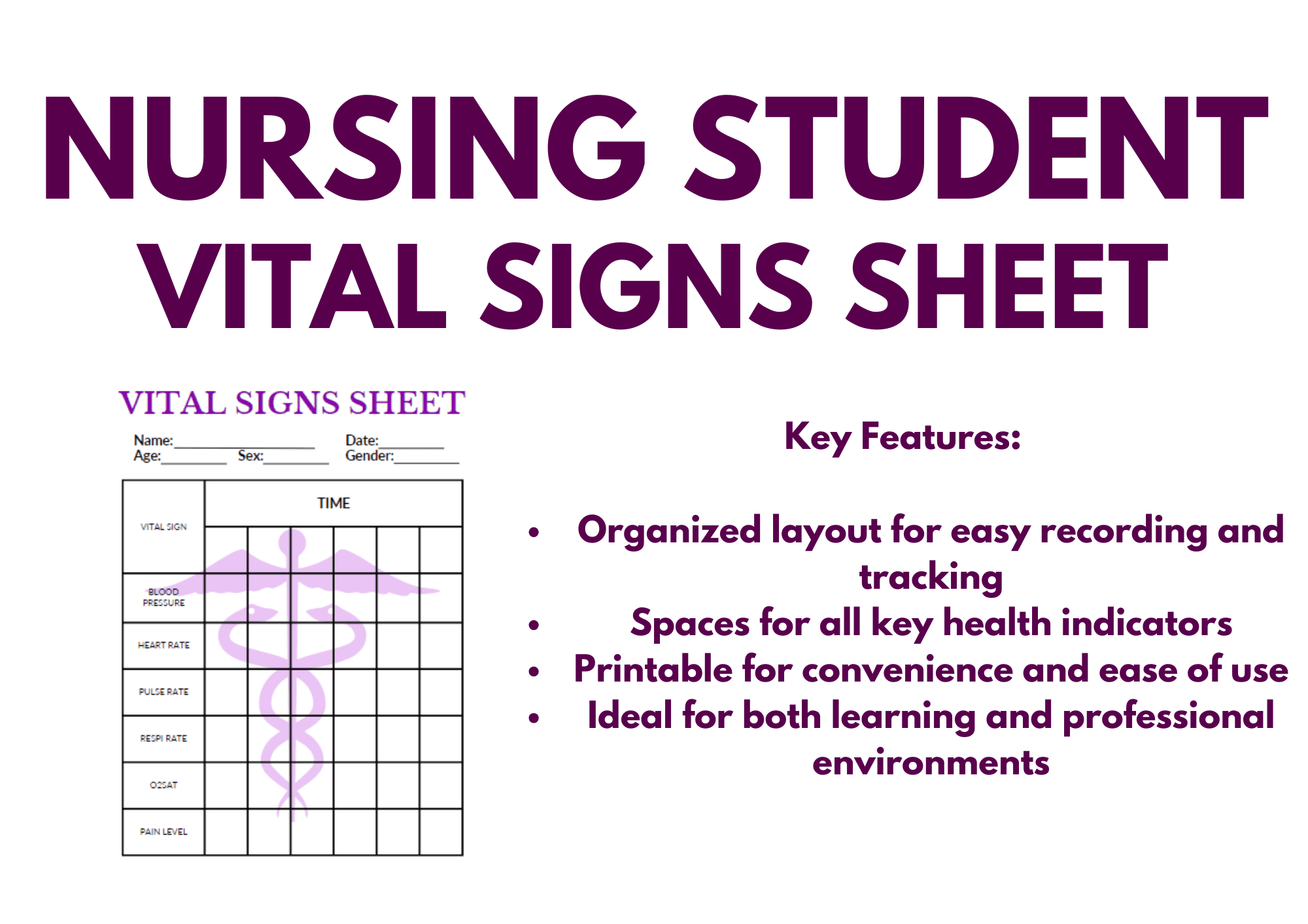 PRINTABLE VITAL SIGNS SHEET By Staanacatherine10 Raket PH