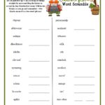 Printable Word Scrambles For Adults