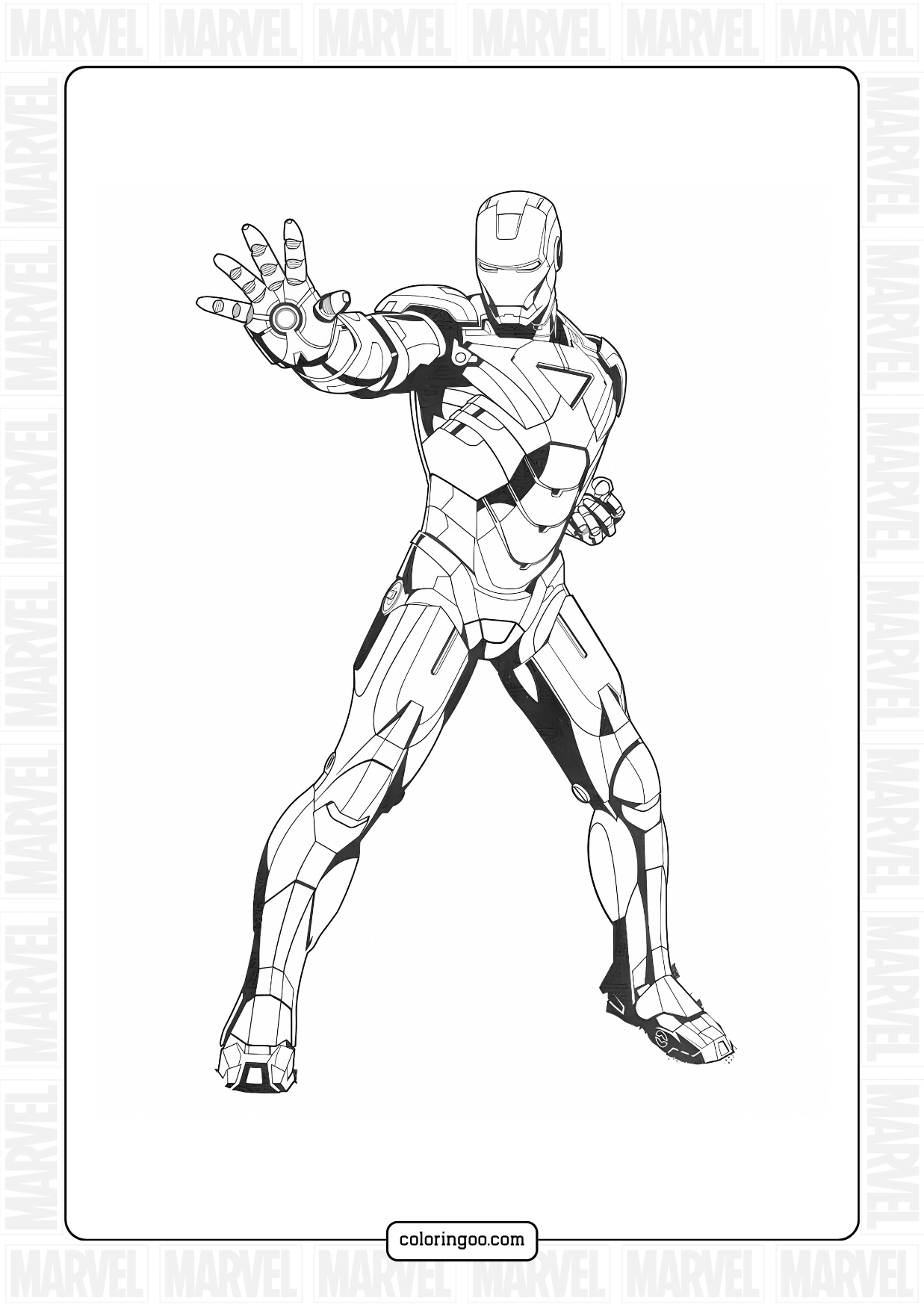 Printables Iron Man Coloring Sheet Printables Iron Man Coloring Sheet