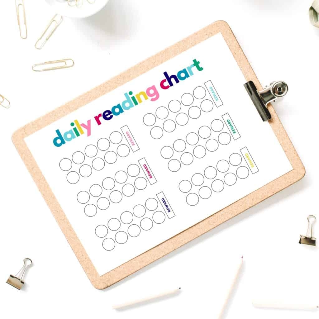 Reading Reward Chart For Kids The Incremental Mama