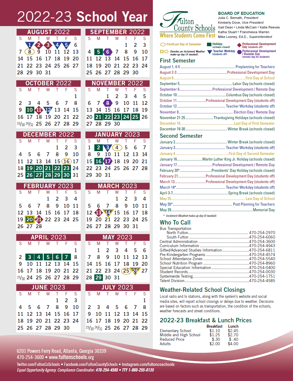 Risd Calendar 24 25 Printable Printable