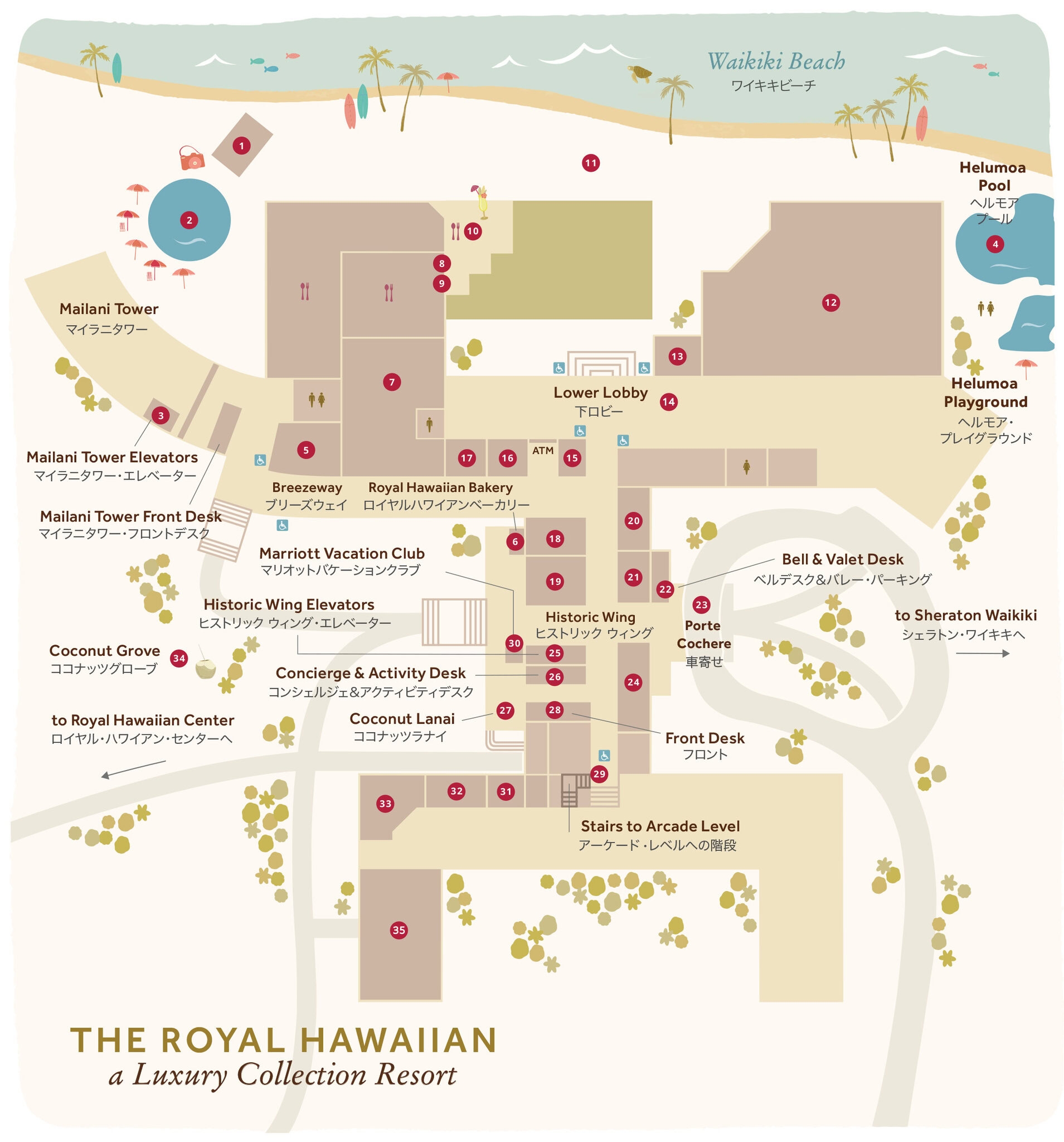 Royal Hawaiian Map Collections Of Waik k 