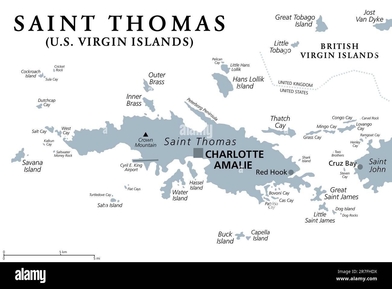 Printable Map Of St Thomas