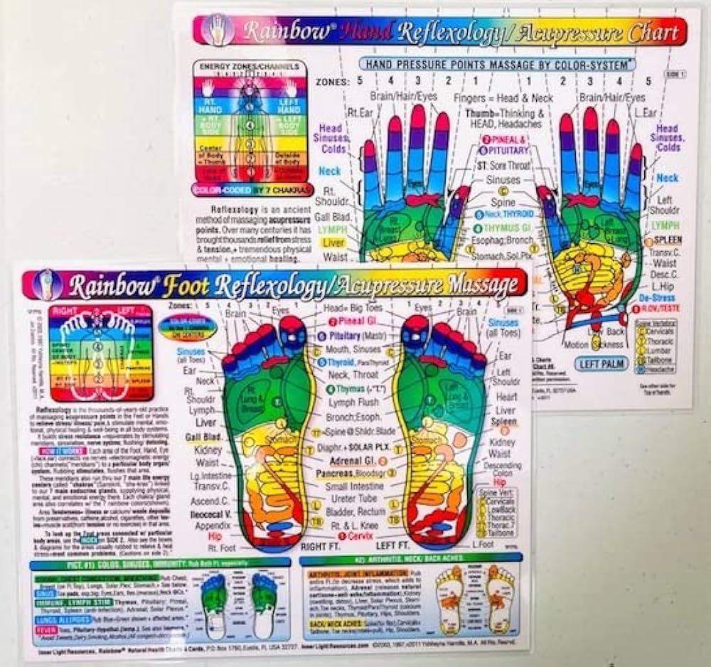 Reflexology Hand Chart Printable