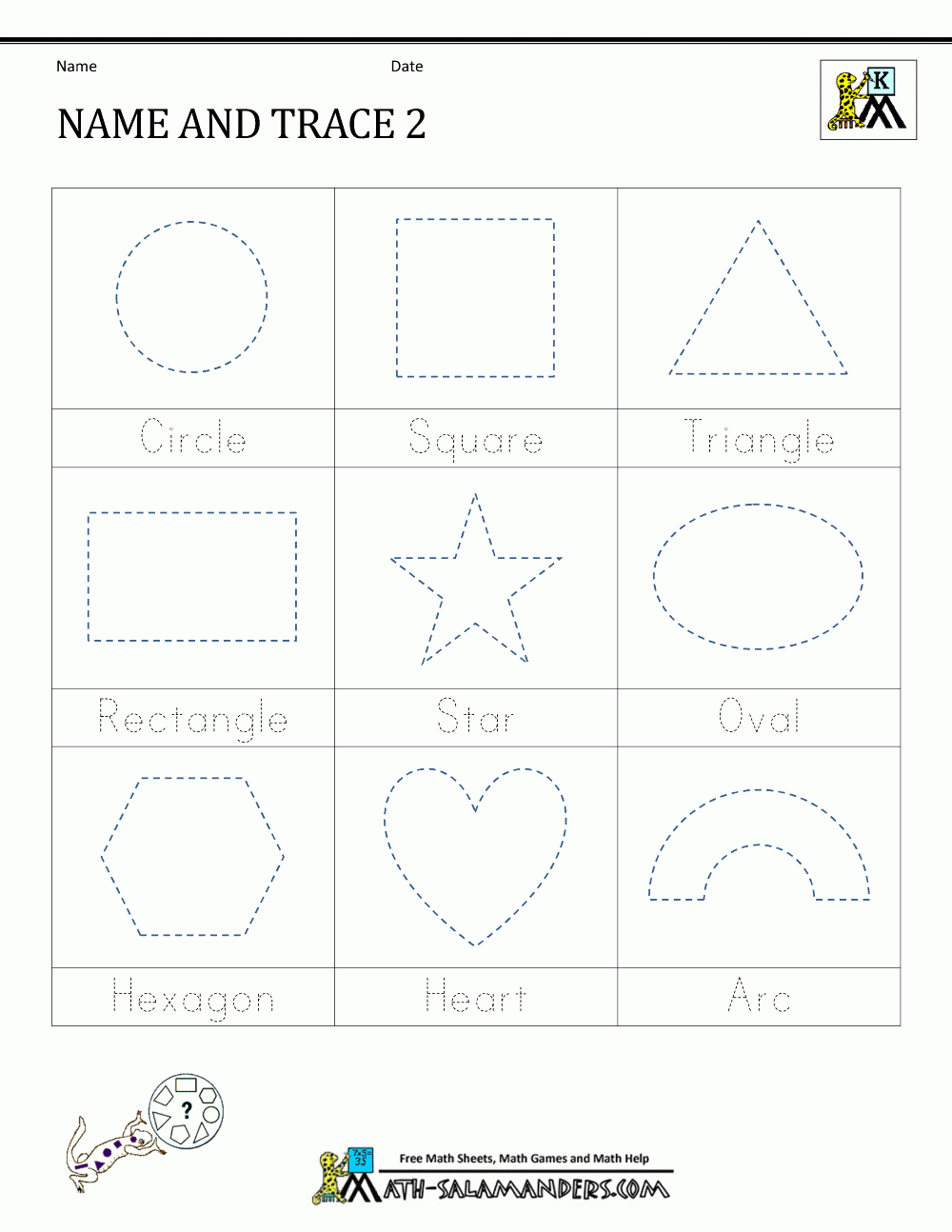 Printable Trace Sheets Printable Trace Sheets