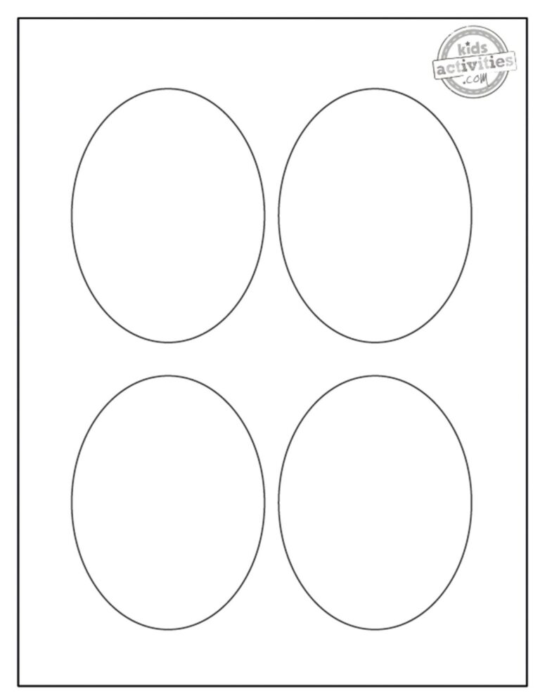 Simple And Easy Oval Template Kids Activities Blog