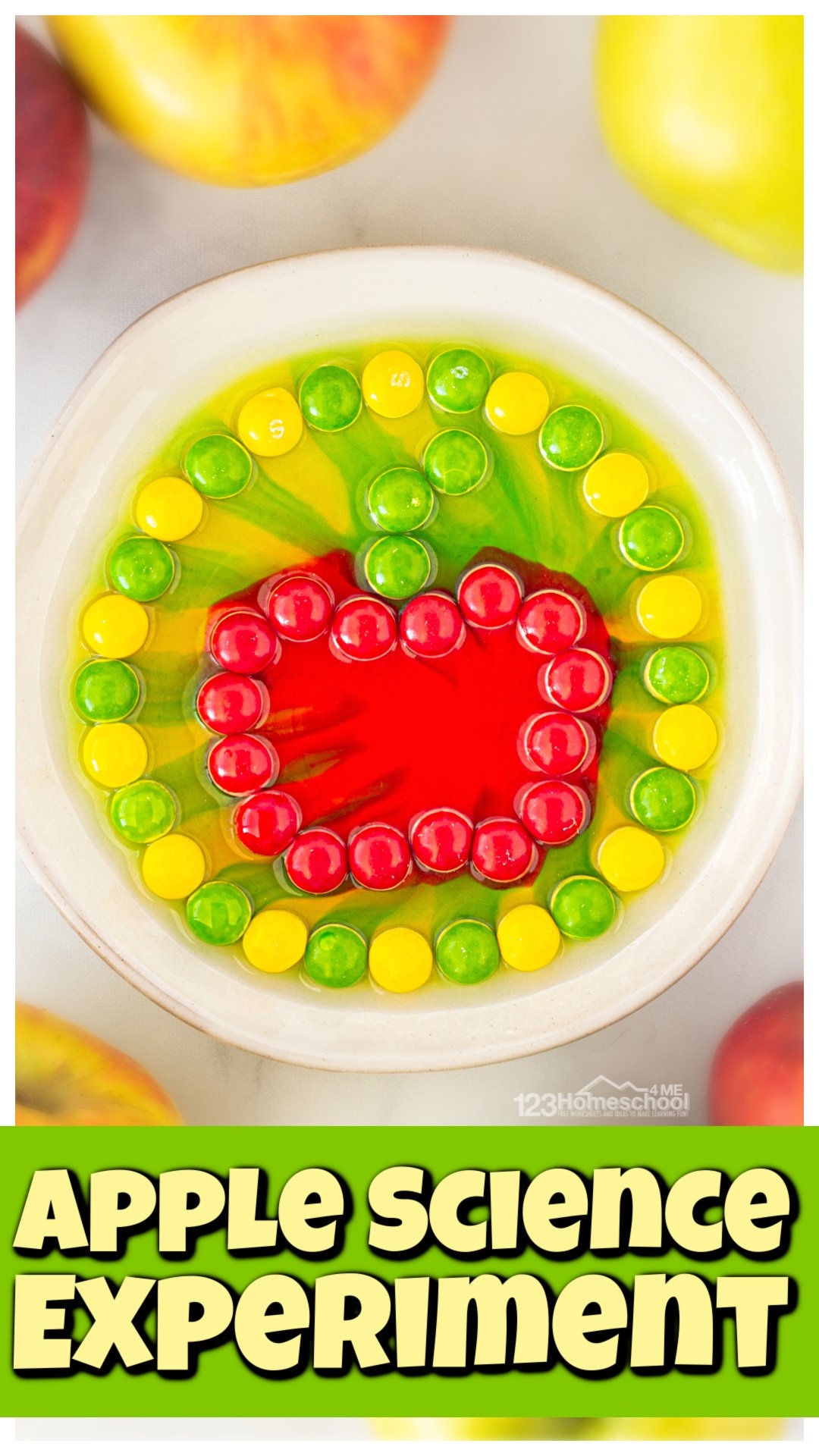  Skittles Apple Science Experiment For Kids