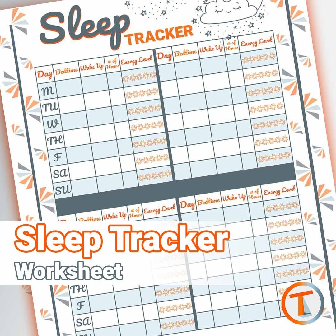 Sleep Tracker Worksheet Tilton s Therapy