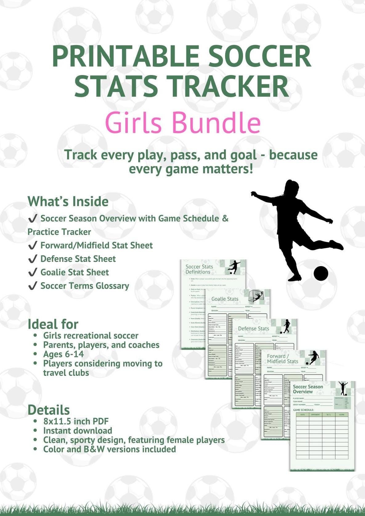 Printable Soccer Stat Sheet