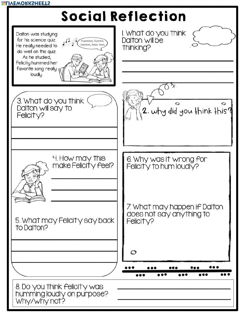 Socialthinking Free Stuff For Tweens Teens Ages 10 Worksheets Library