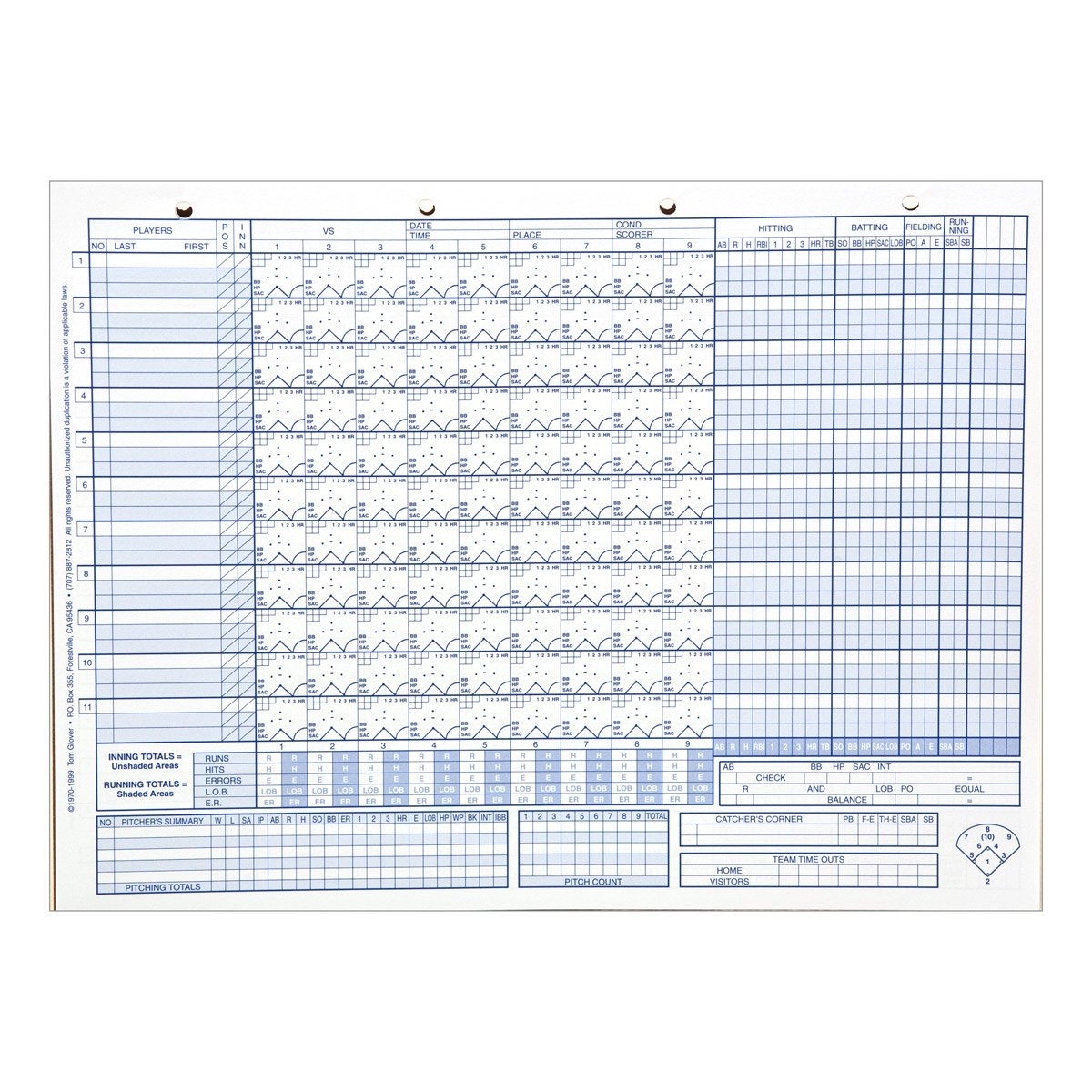 Free Softball Pitching Charts Printable