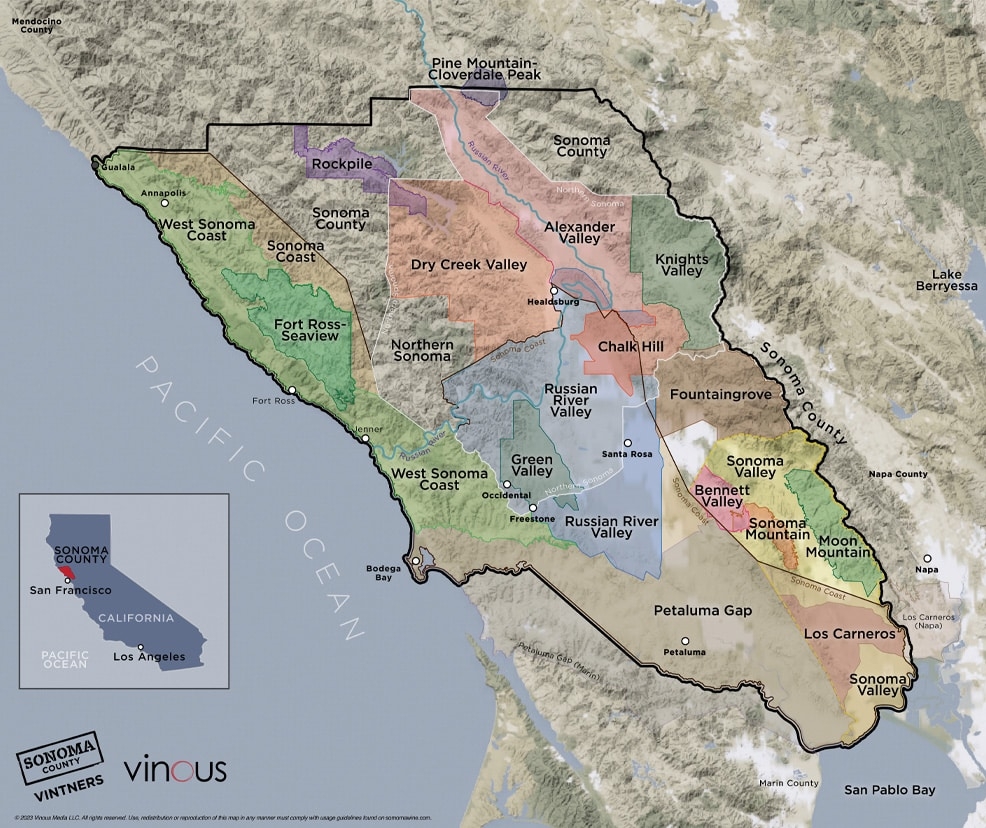 Sonoma County Wine Appellations