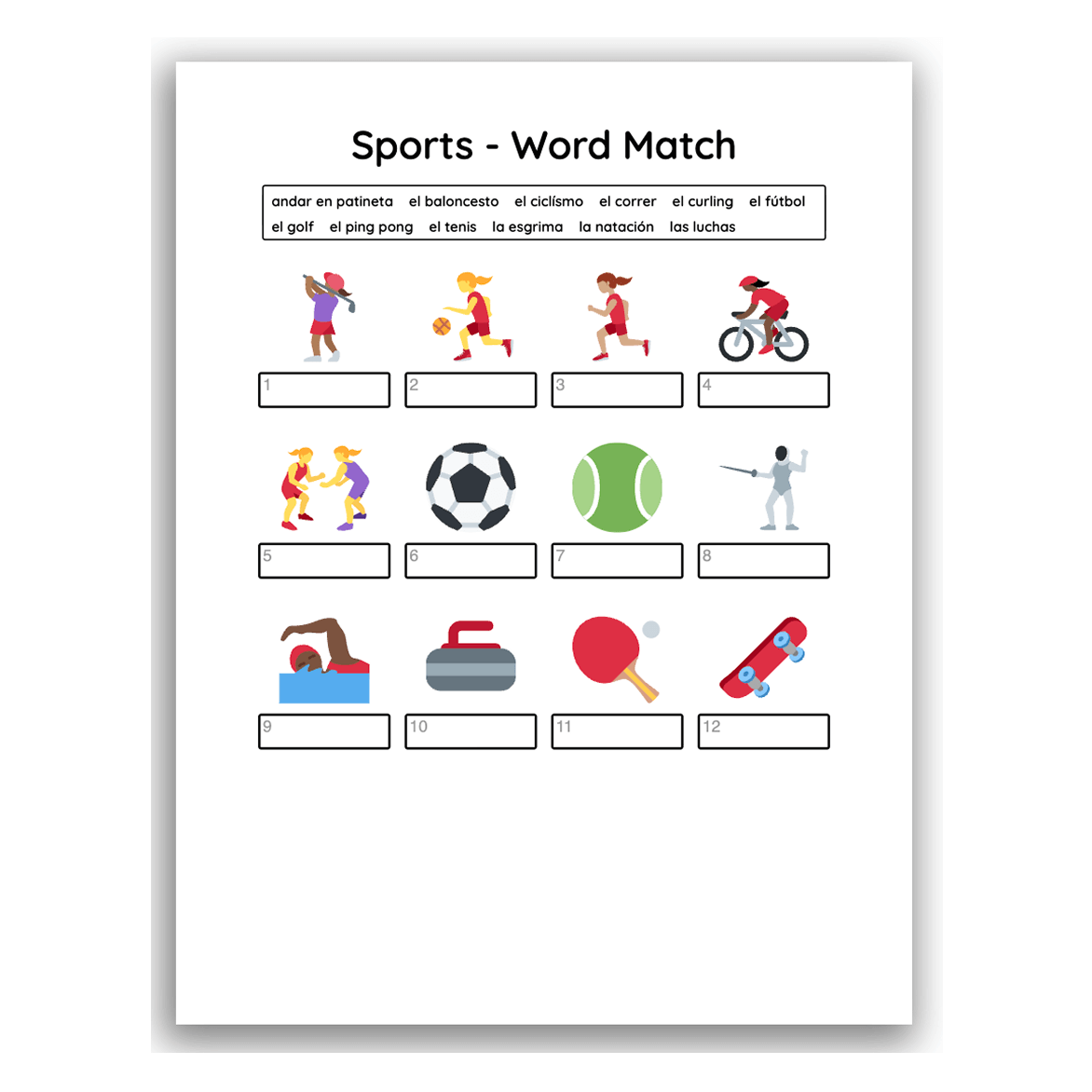 Spanish Worksheets For Beginners And Kids Free PDFs