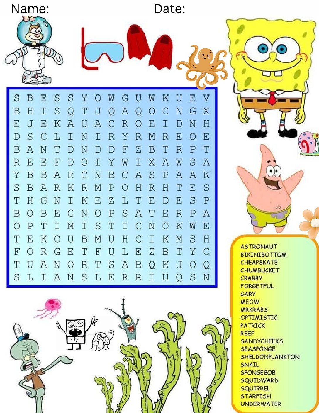 Spongebob Packet Teacha 