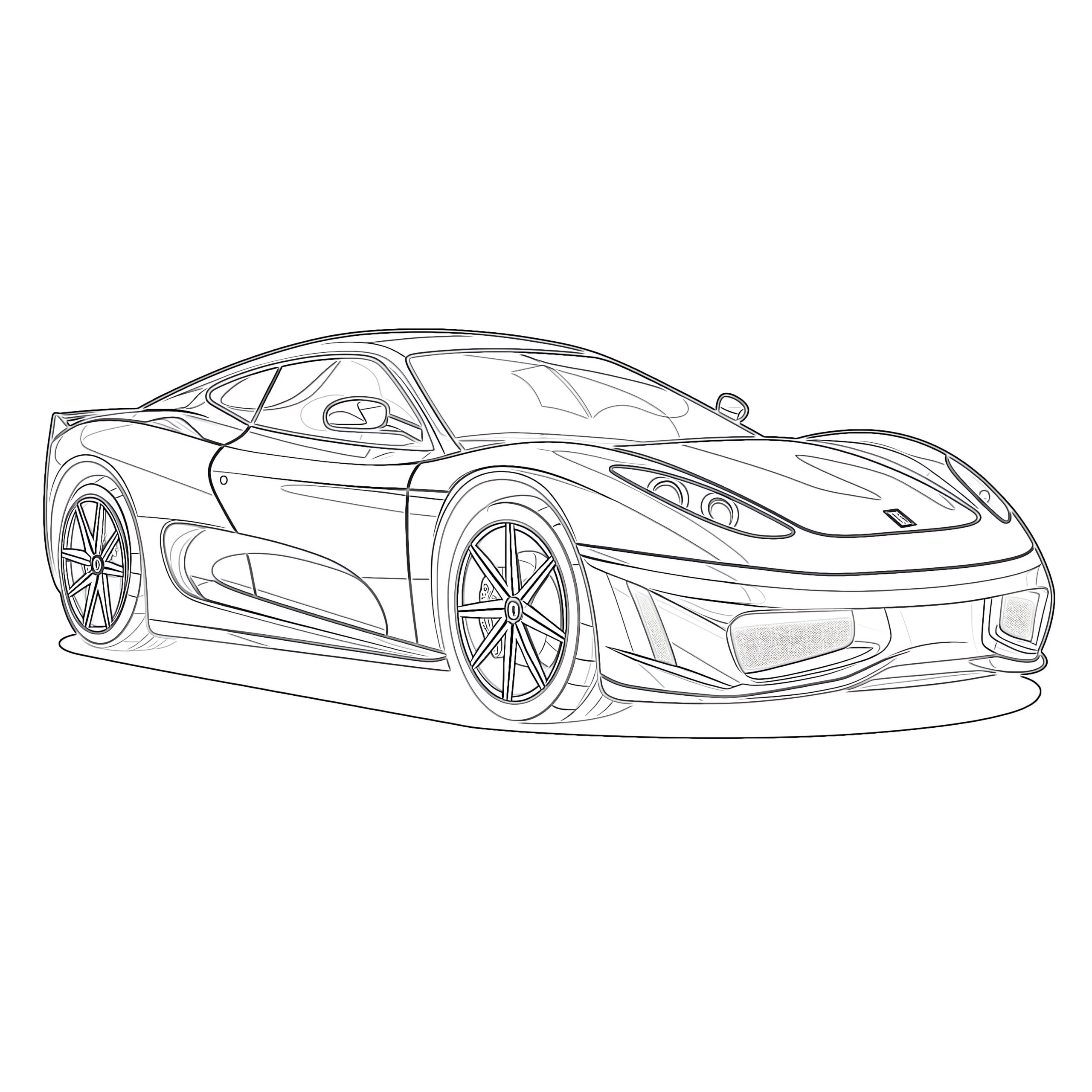 Sports Car Coloring Pages Mimi Panda