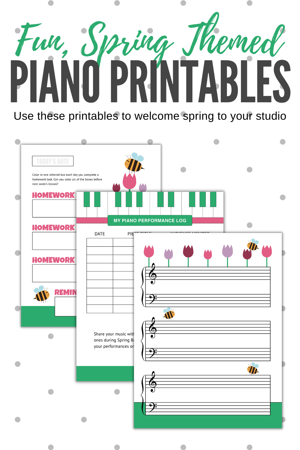 Printable Piano Practice Sheets