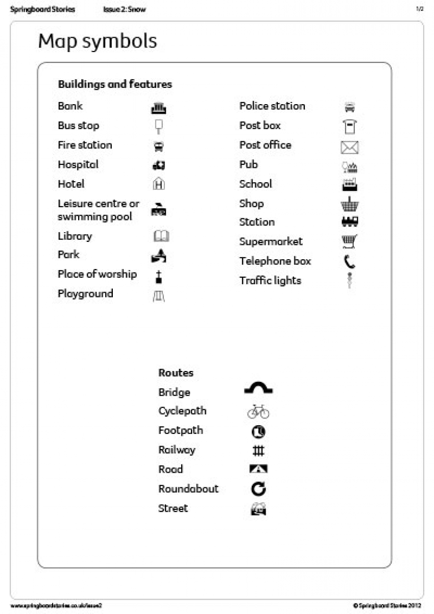 Springboard Stories Map Symbols
