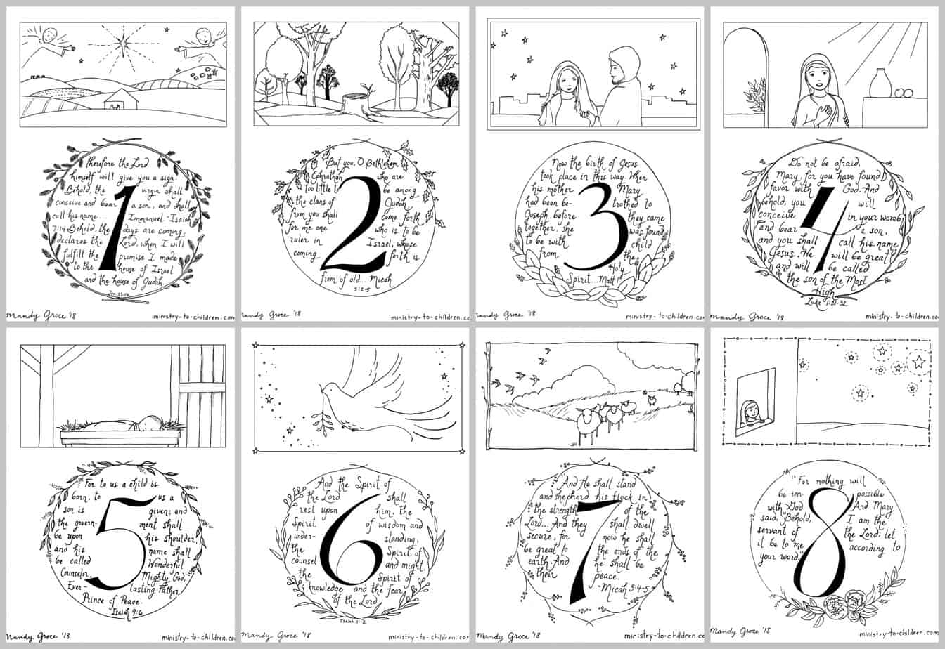Story Of Advent Calendar Coloring Pages PDF Printable Ministry To Children Story Of Advent Calendar Coloring Pages PDF Printable Ministry To Children