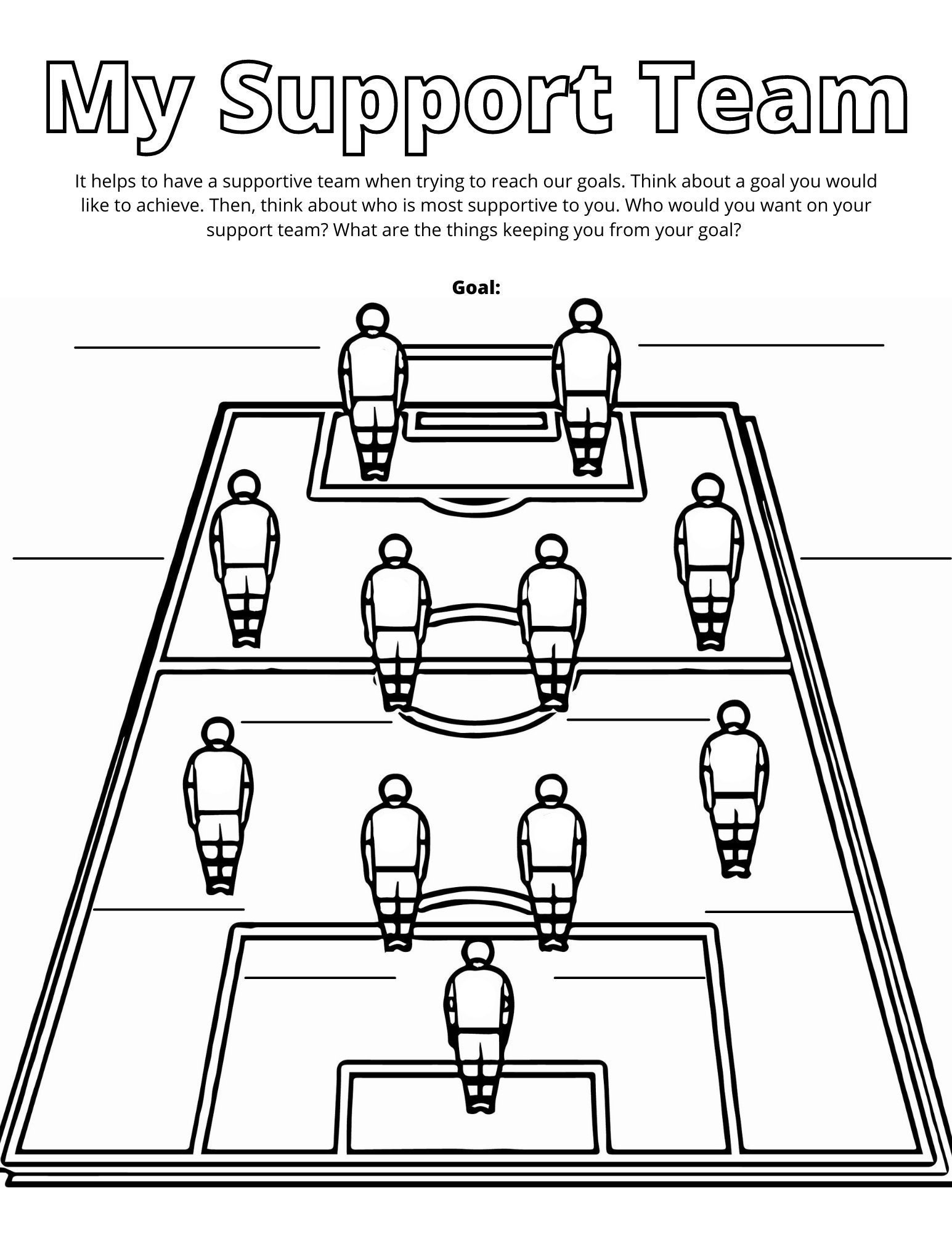 Support Team Therapy Worksheet Etsy Norway