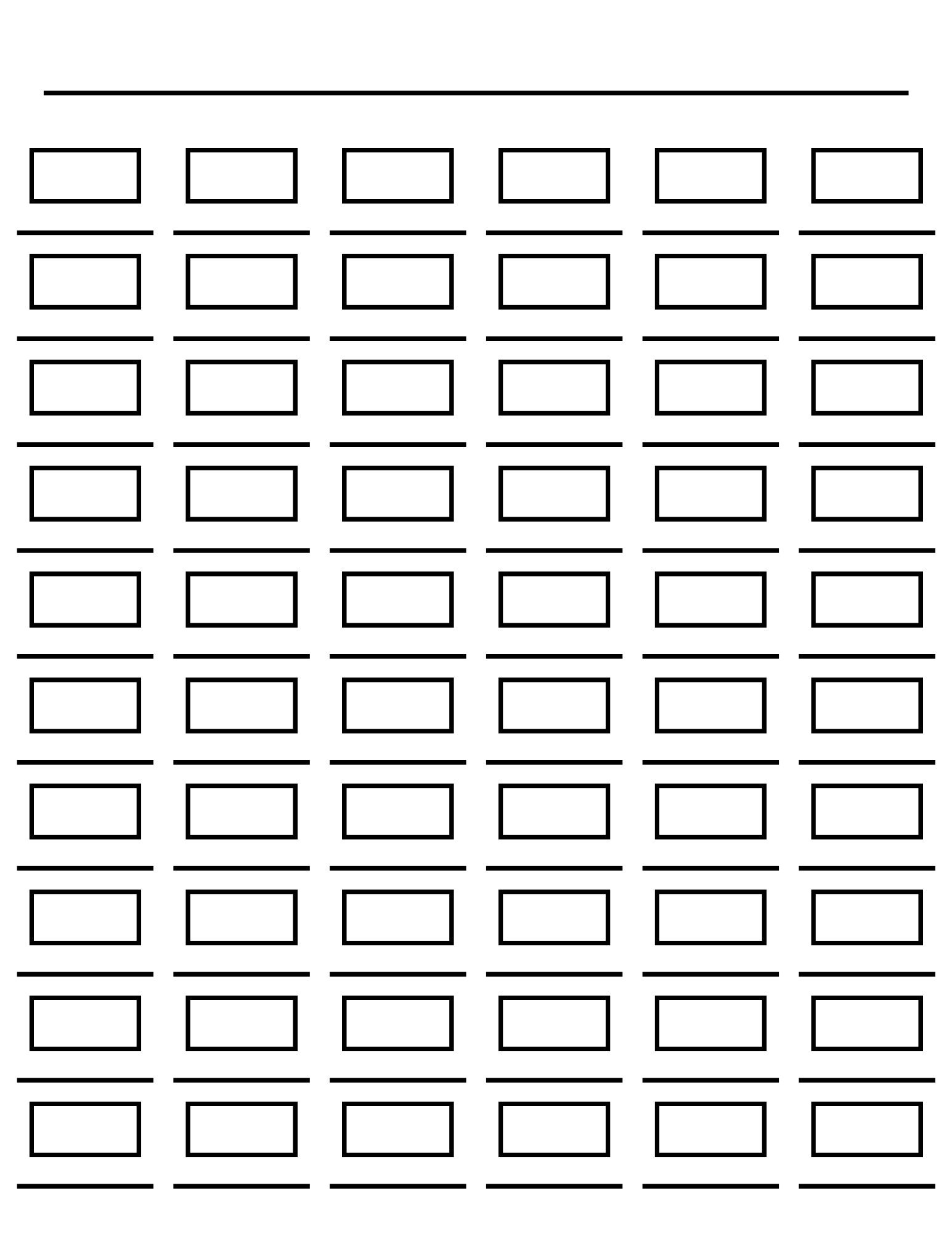 Printable Marker Swatch Sheet