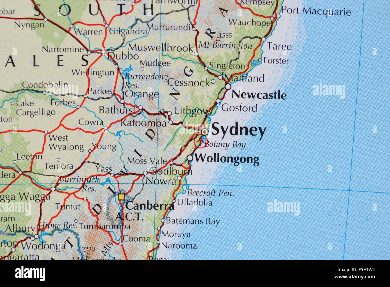 Sydney Australia Map Hi res Stock Photography And Images Alamy