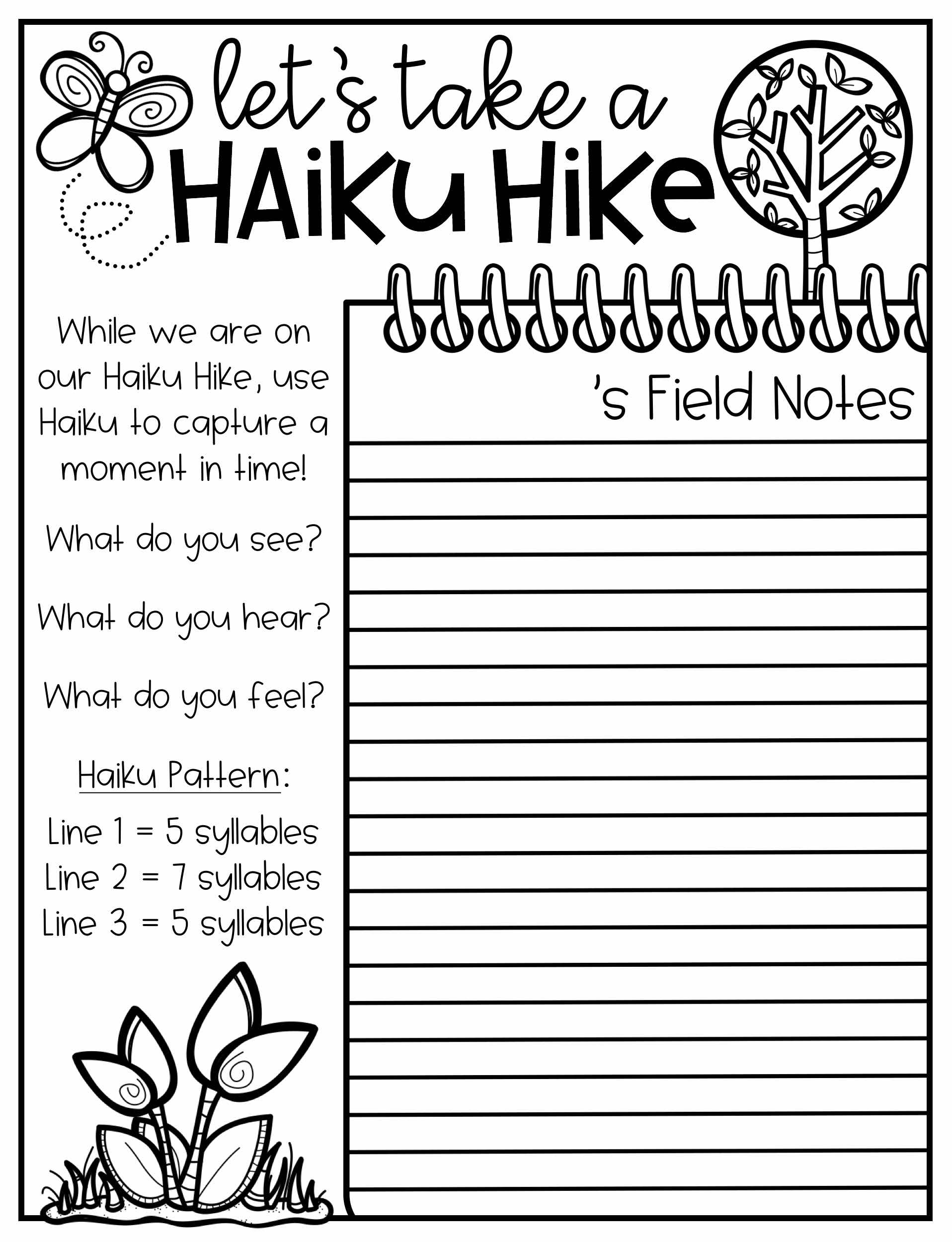 Take Your Students On A Haiku Hike Upper Elementary Snapshots Worksheets Library