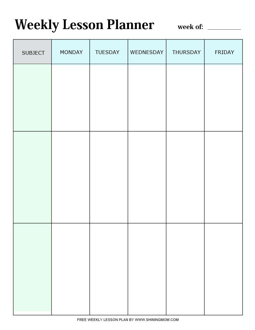Teacher Planner Templates 40 Printables To Be More Efficient