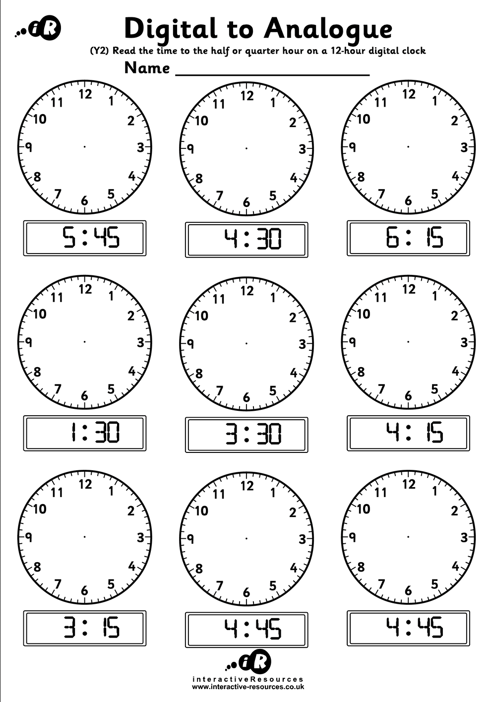 Teaching Time Free Telling Time Worksheets Teaching Time Free Telling Time Worksheets
