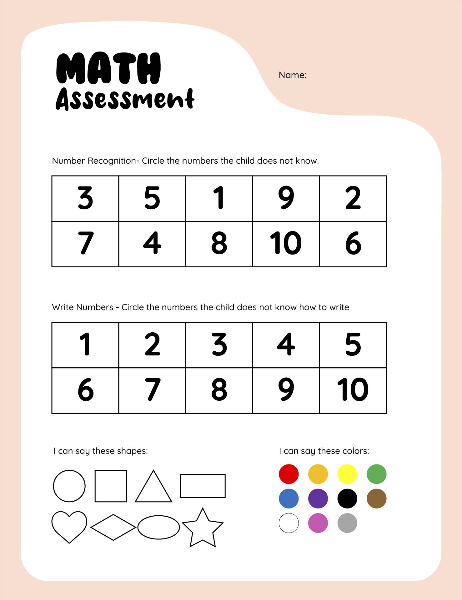 Templates Preschool Assessment 10 Free PDF Printables Printablee Templates Preschool Assessment 10 Free PDF Printables Printablee