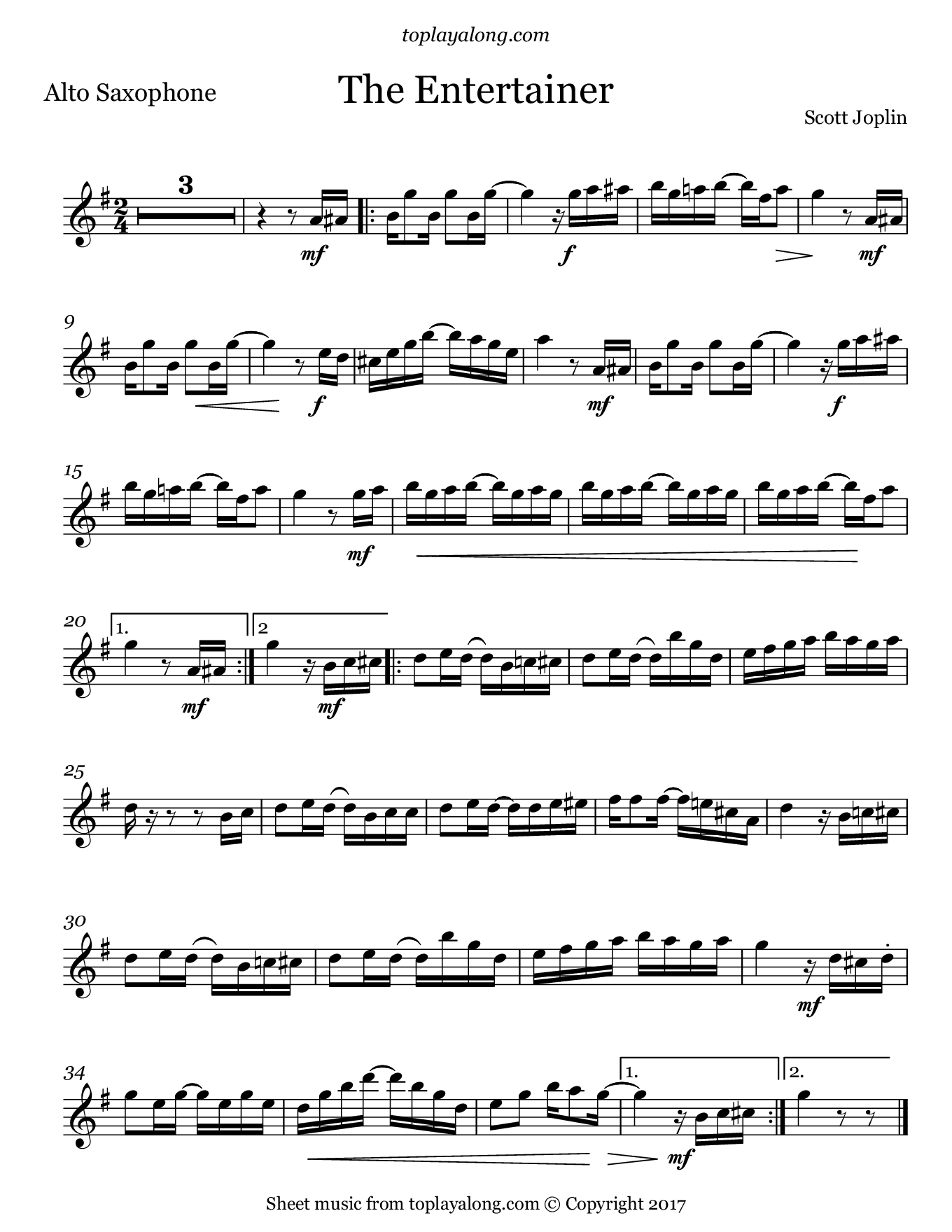 Free Alto Sax Sheet Music Printable Free Alto Sax Sheet Music Printable