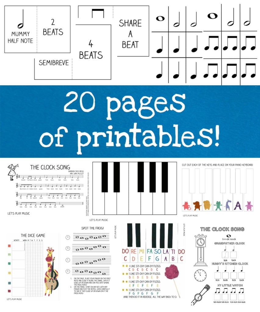Piano Lessons Printable Sheets