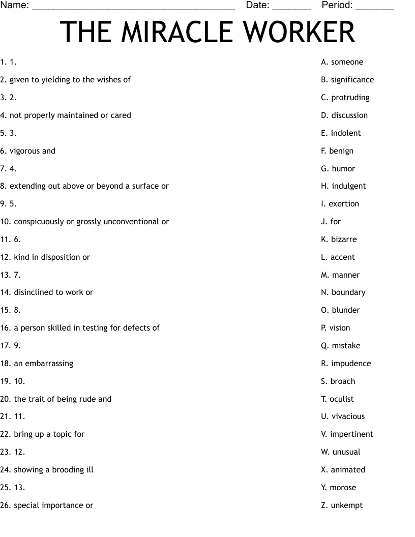 Printable Miracle Question Worksheet