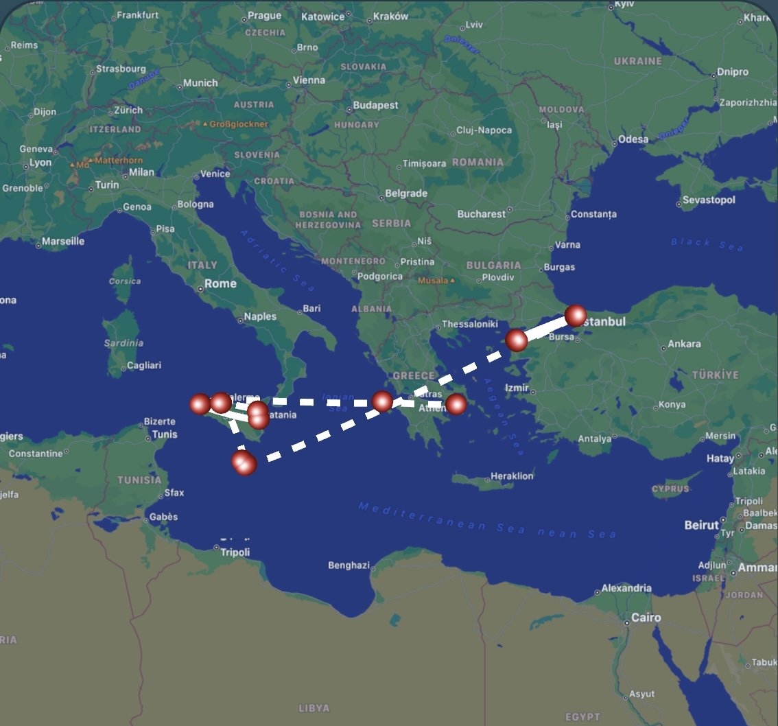 Printable Map Of Odysseus Journey