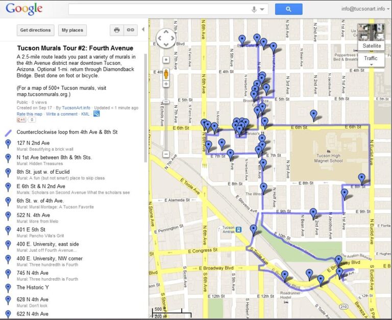The Tucson Murals Project Mural Map And Mural Tours Are Online 