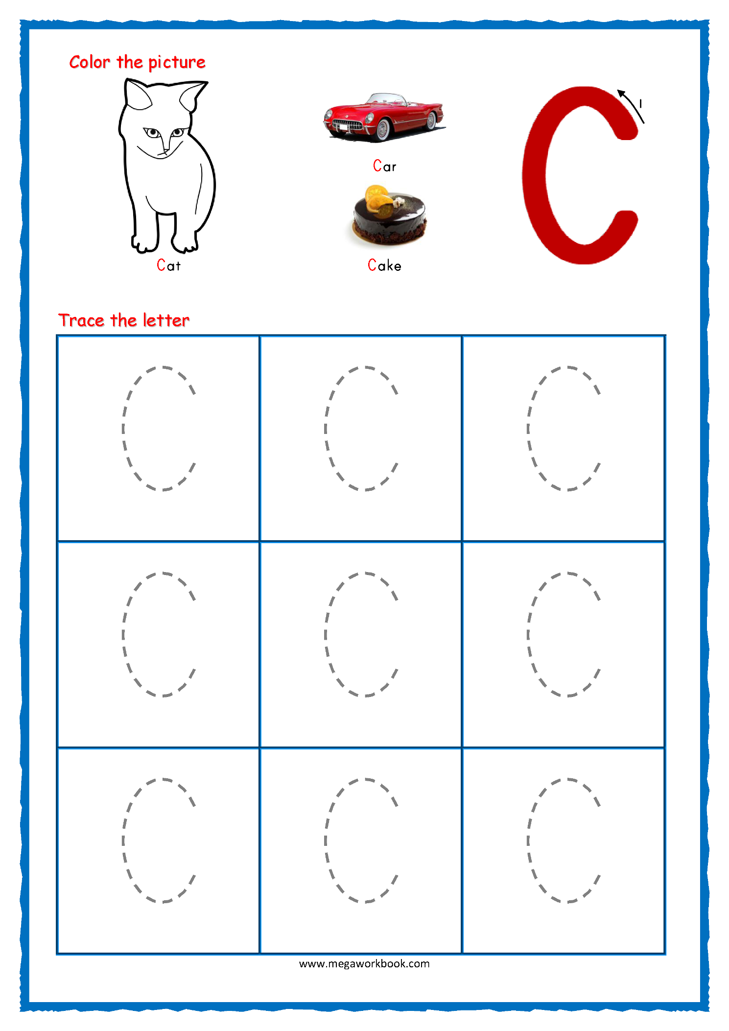 Printable Letter Tracing Sheets