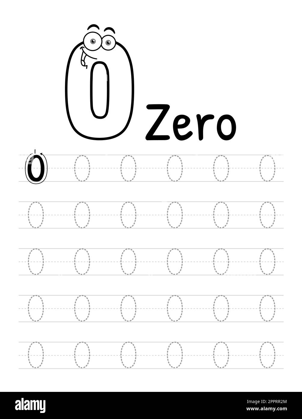 Tracing Number 0 Hi res Stock Photography And Images Alamy