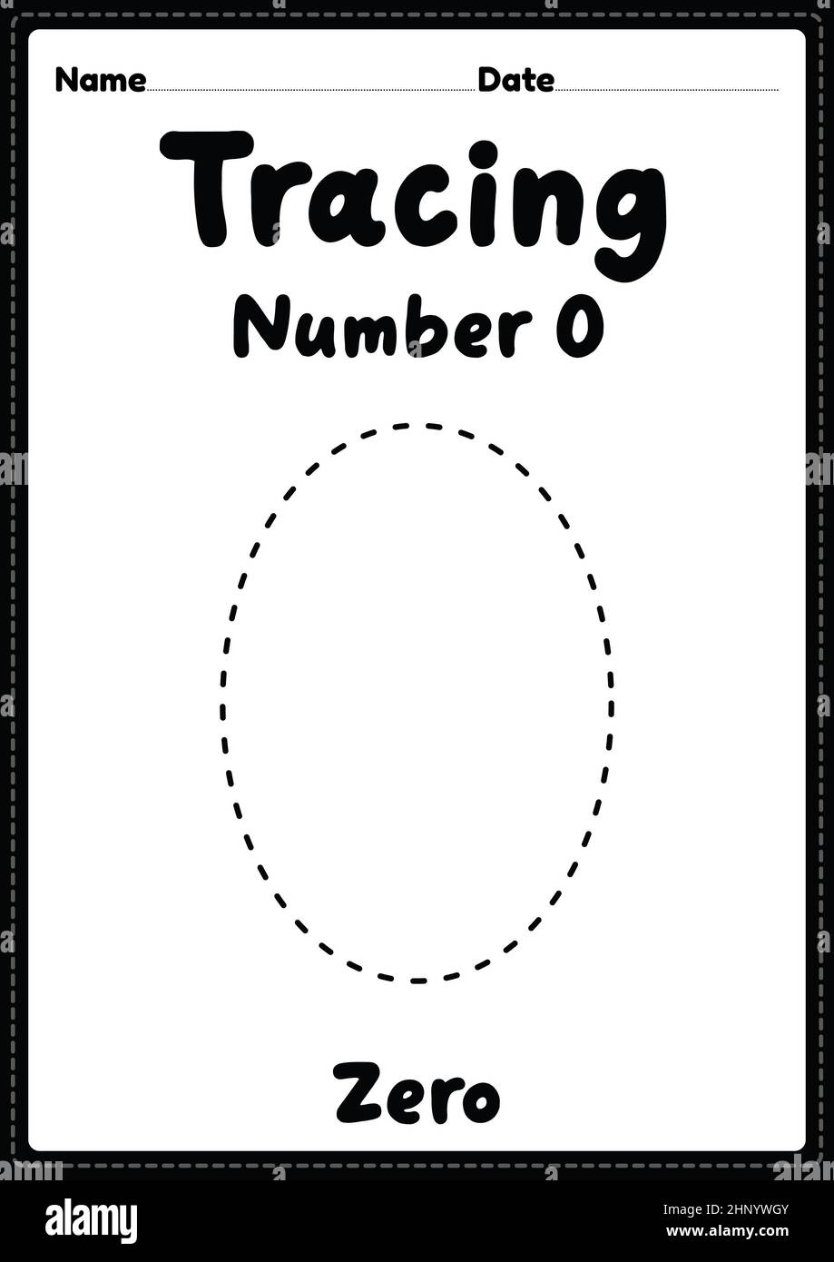Tracing Number 0 Hi res Stock Photography And Images Alamy