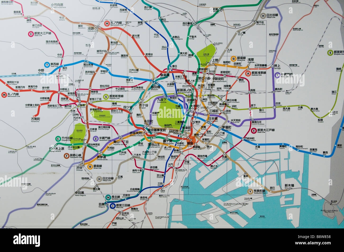 Train Map Tokyo Hi res Stock Photography And Images Alamy