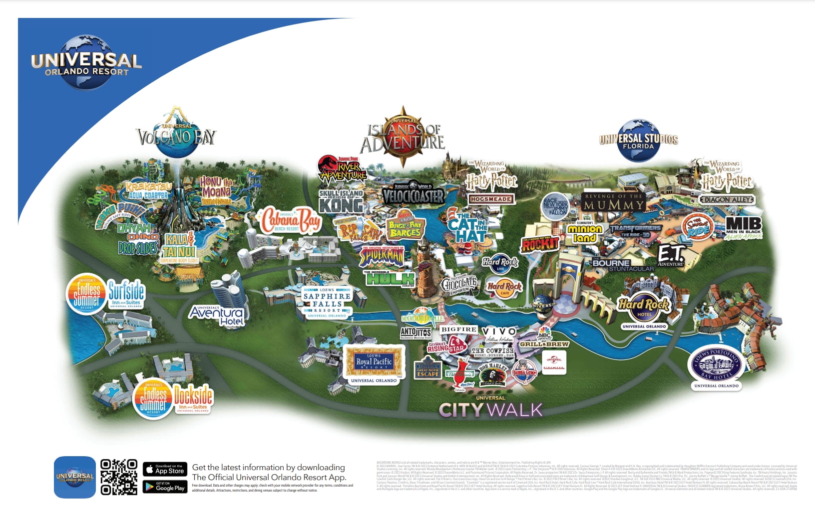 Universal Orlando Florida Park Maps Epic Universal Blog