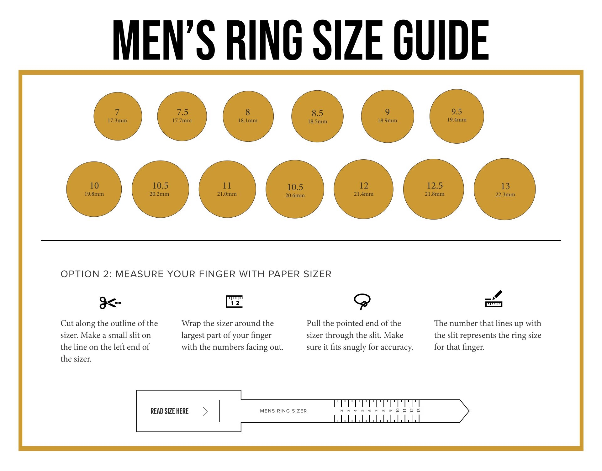 Printable Ring Size Chart Us