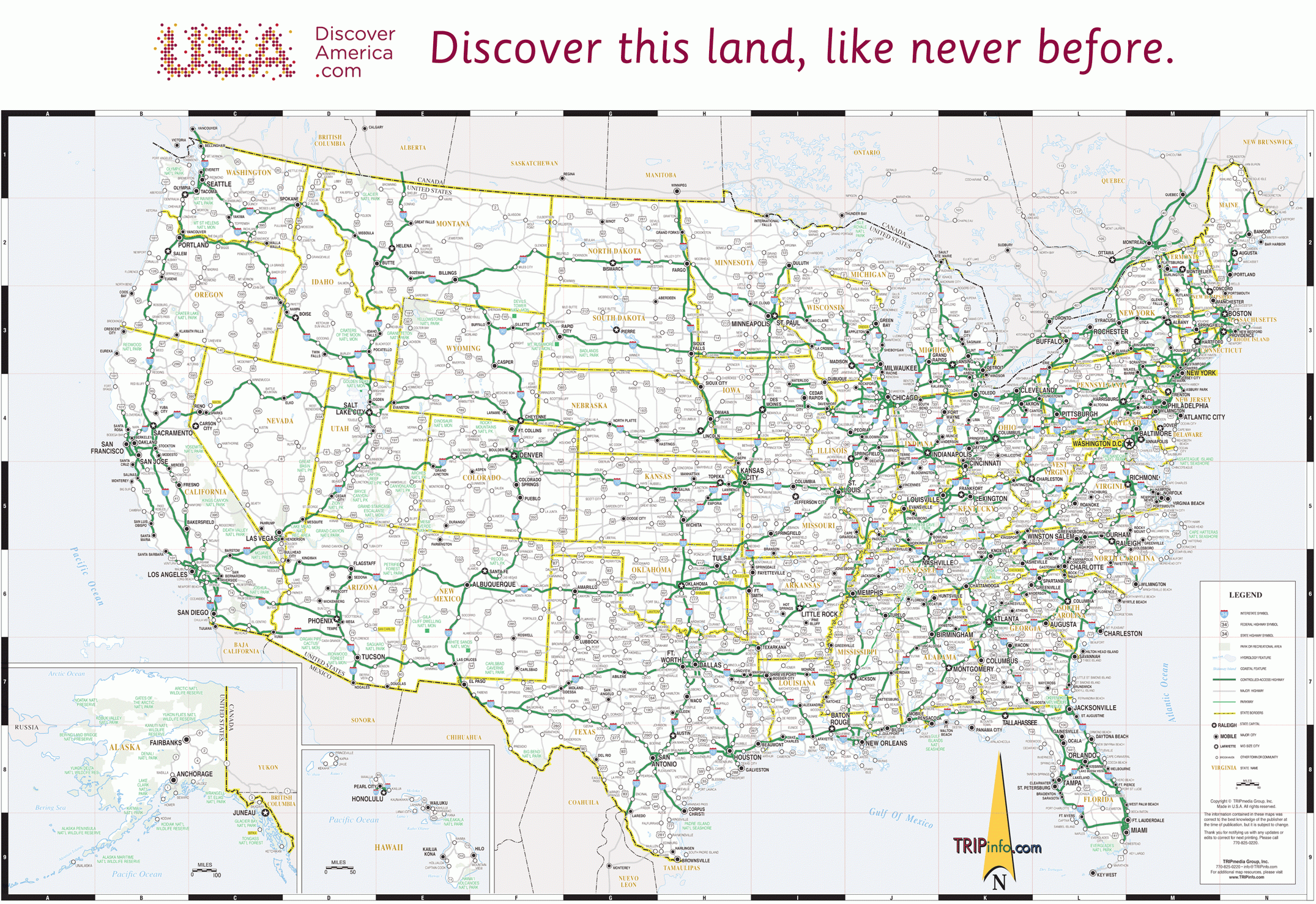 USA Road Map Worksheets Library