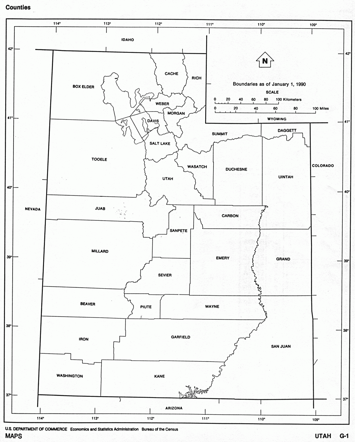 Utah Free Map