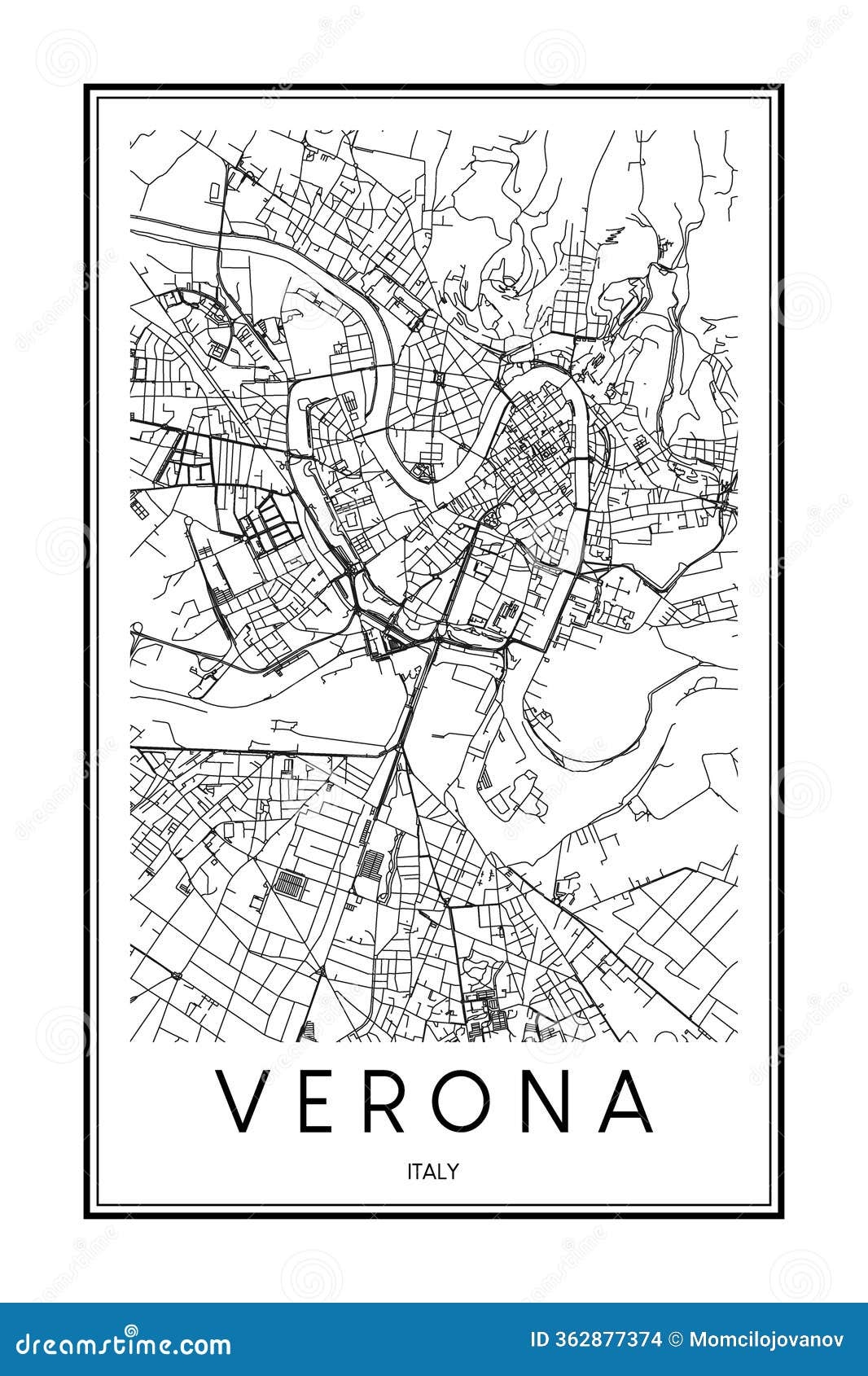 Printable Verona Tourist Map