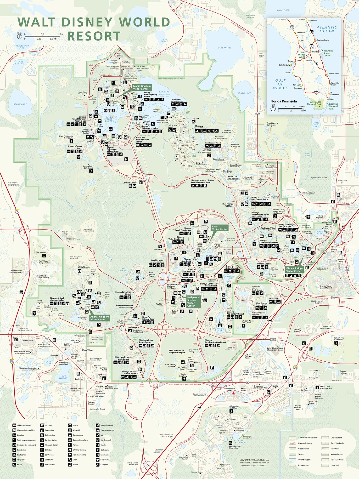 Walt Disney World Resort Maps